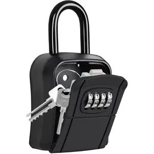 Portable Key Lock Box, Key Holder Safe Security Lock Box for Indoor, Outdoor, Garage, Garden, Store