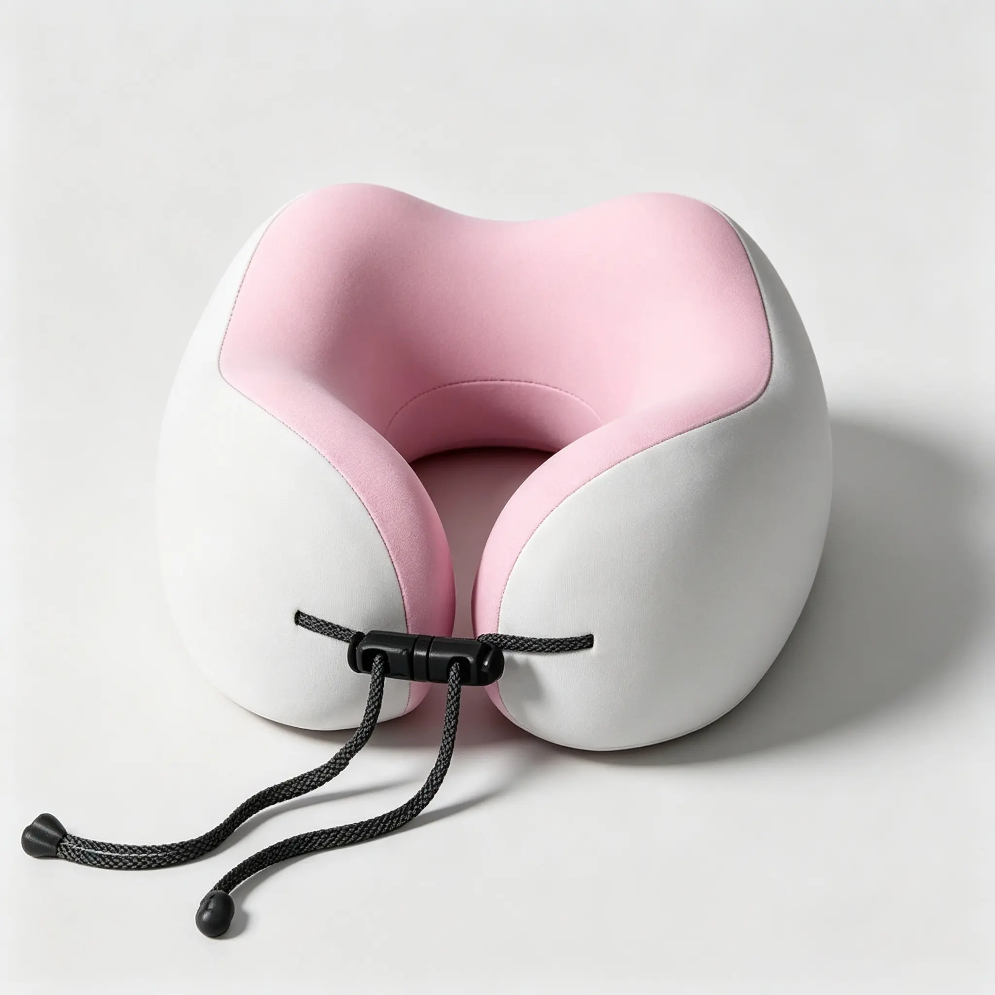 Memory Foam Travel Neck Pillow, U Shaped Neck Support Pillow with Adjustable Closure, Soft Portable Airplane Pillow for Adults, Comfortable Cervical Support Cushion for Flight, Car, Office and Travel