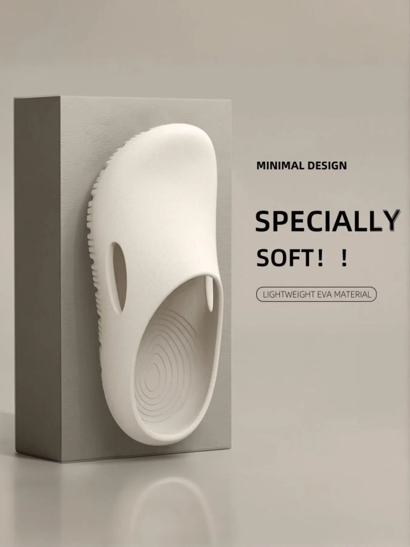 New Soft Bottom Comfort Indoor Outdoor Summer Slippers, Lightweight Eva Soft Non Slip Anti-Slip Thick Sole, Bathroom Home Outdoor Travel Beach Cool Men's Shoes Minimalist Water Clogs
