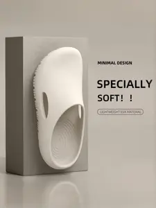 New Soft Bottom Comfort Indoor Outdoor Slippers, Lightweight Eva Soft Non Slip Anti-Slip Thick Sole, Bathroom Home Outdoor Travel Beach Cool Men's Shoes Minimalist Water Clogs