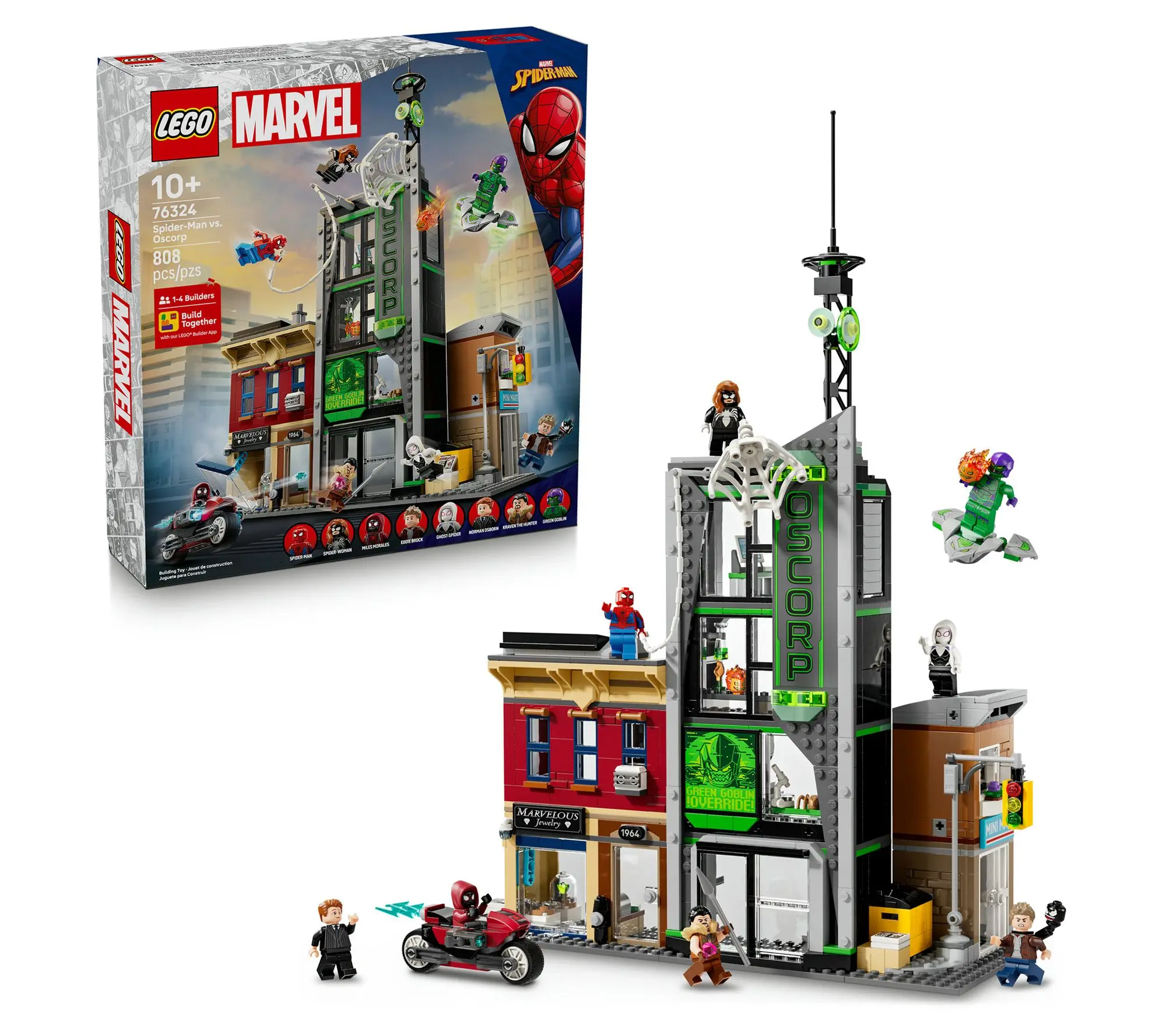 LEGO Marvel Spider-Man vs. Oscorp Kids' SuperHero Building K LEGO Marvel Spider-Man vs. Oscorp Kids' SuperHero Building K