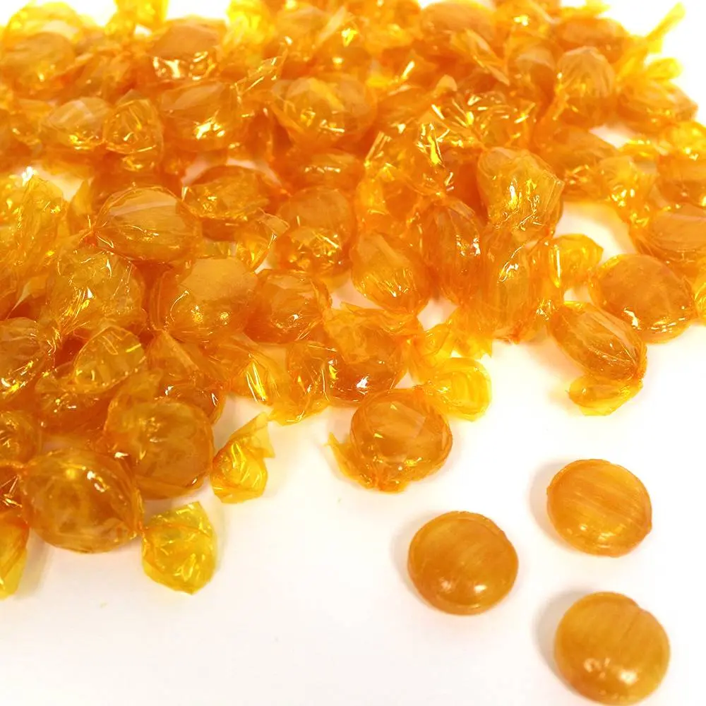 Butterscotch Button Candy - Sweet and Soft Candy - 4 oz, 8 oz, 1 lb Candy Bag Snack Bonbon Sugar Salt