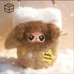 BABYTHREE-Phone Crossbody Pouch v1,Bunny Plush Dolls，Soft Furry Collectibles，Backpack or clothing decoration，Stuffed Animal