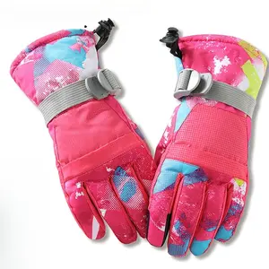 Touchscreen, warm ski gloves, couple's cold-proof gloves, winter graffiti gloves, men's and women's windproof cycling gloves