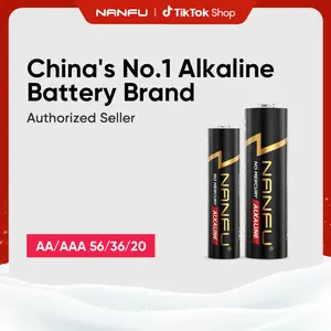 NANFU AA/AAA 1.5V Alkaline Batteries,56/36/20 Count High Performance Non-Rechargeable Battery for Clocks,Remotes,Toys & Electronic Devices,Household Batteries