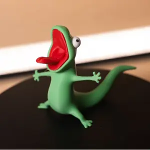 Lizard Memes Spring Toy, Fun Lizard Figurine, Stress Relief Decoration, Interactive Animal Ornament, Perfect Gift for Kids & Adults, Stress Relief Fidget