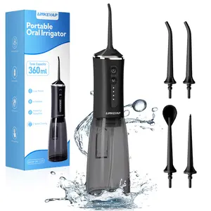 LINKEVAP Water Flosser 360ML - 4 Modes, IPX7 Waterproof,Low Noise Cordless Oral Irrigator