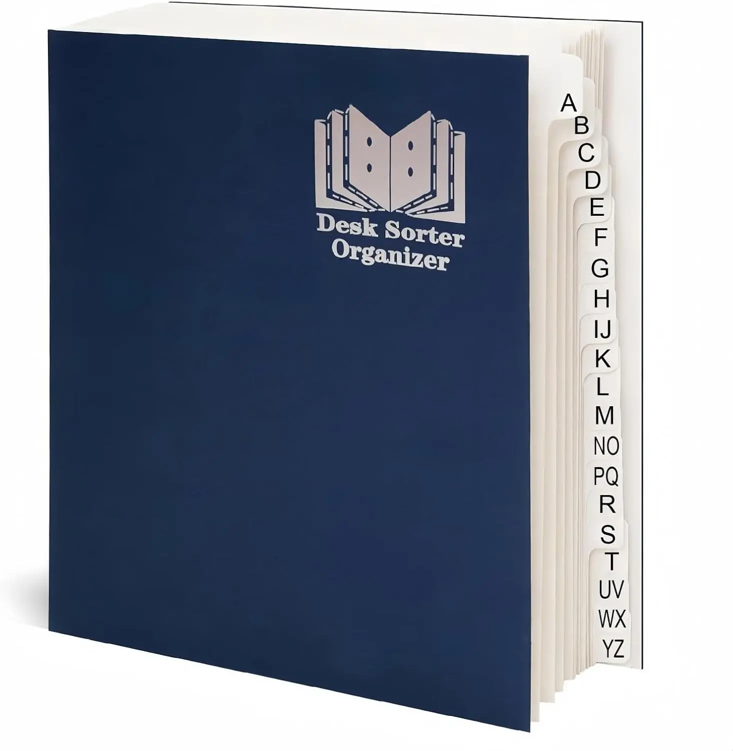 A-Z Accordion File Organizer - Alphabetical File Organizer - File sorter alphabetic a-z - Desk Organizer - Desk sorter rganizer (Heavy-Duty Cardstock,20 Dividers)