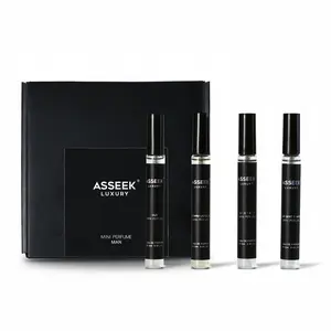 ASSEEK Men's Mini Fragrnce perfume Gift Box ,Elegant Scent,Men's Long-Lasting Colognes,Chirstmas gift-12ML*4 ASSEEK Men's Mini Fragrnce perfume Gift Box ,Elegant Scent,Men's Long-Lasting Colognes,Chirstmas gift-12ML*4
