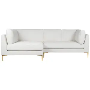 Chamberlain Beige Boucle Sectional Sofa Left Facing Chaise
