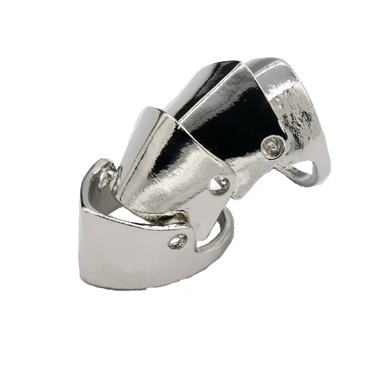 Joint ring shiny silver four-layer armor finger activity ring set daily matching hand jewelry, Fashion Accessory, Gift Jewelry
