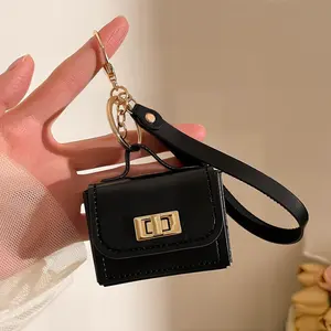 Mini Lock Bag Charm 4-Piece Set, Pure Color Mini Bag Pendant, Cute Keychain Pouch, Portable Mini Purse