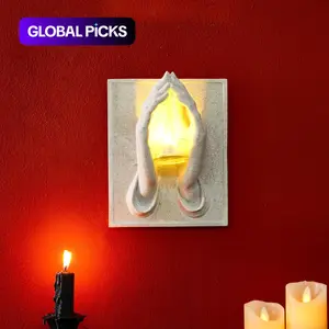 Modern Minimalist Wall-Mounted Candle Holder, Resin Material, Portable Installation, Home Decor, Fashion Design, Photography Prop, Interior Decoration Accessories #GLOBAL PICKS