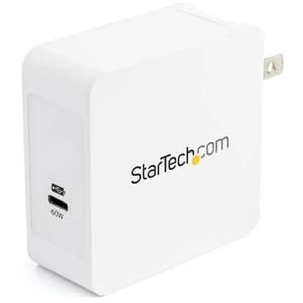 Startech WCH1C USB-C Wall Charger - Fast Charging Portable Power Adapter, ICES Safety Certified Charging Solution for Mobile Devices, Cable-Compatible Electronic Gadget Charger