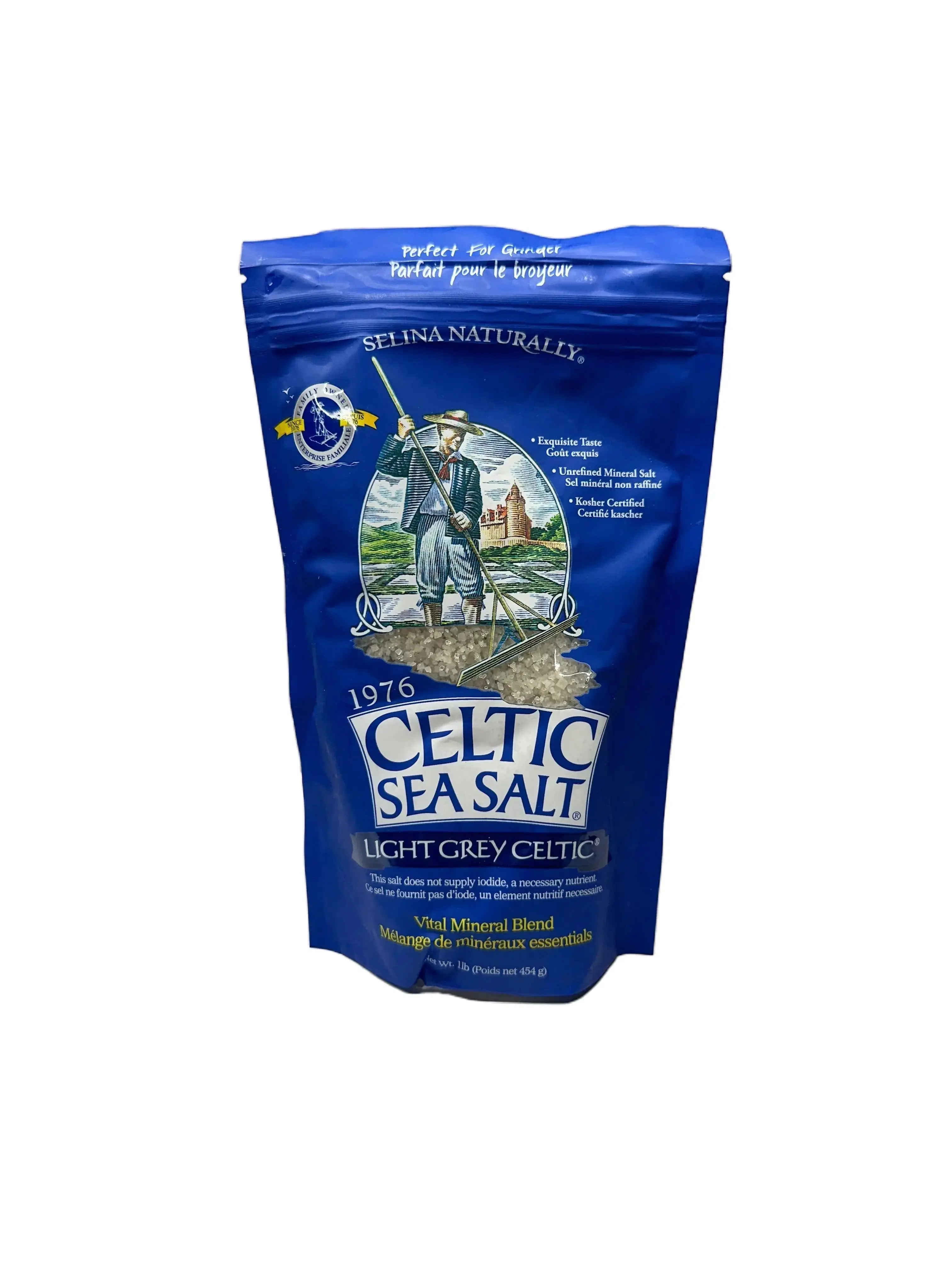 Selina Naturally Celtic Sea Salt ~ Vital Mineral Blend ~ Organic ~ Natural