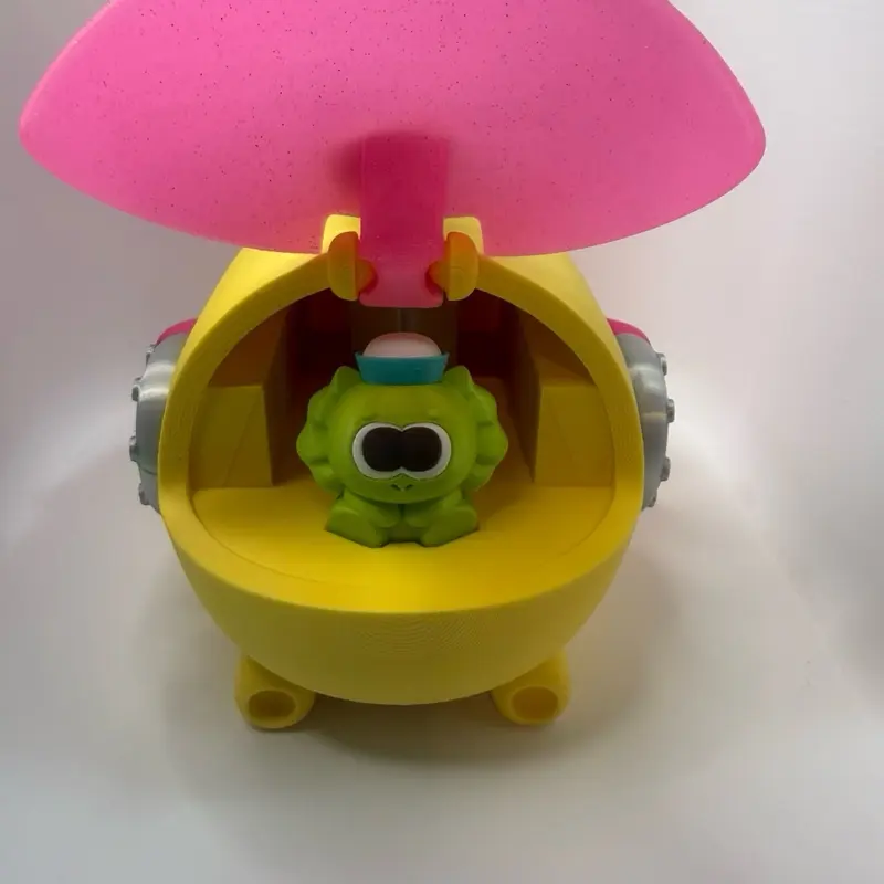 3D Printed Submarine Toy | Cute Mini Sub w/ Opening Hatch & Surprise Character | Kids Toy, Desk Decor, Unique Gift