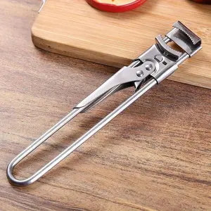 Adjustable Stainless Steel Manual Can Opener, Non-slip Effortless Multifunction Jar Bottle Bottle Lid Opener, Portable Kitchen Utensils & Gadgets for Home Office Dormitory Picnic
