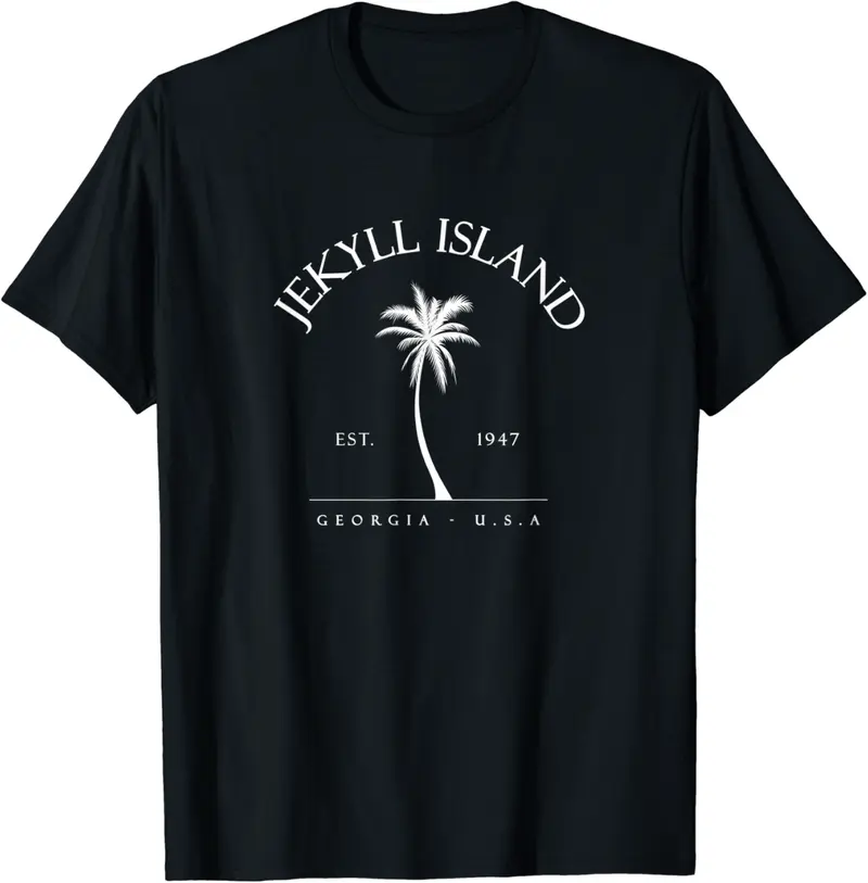 Jekyll Island 1947 Palm Tree Swimming Scuba Novelty Gift GA T-Shirt - Winniekemo Shop 26B09HNCZ7B6