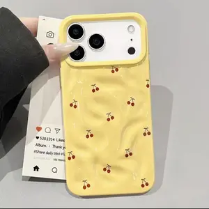 Textured Meteorite Cherry Case PremiumProtection + Irresistible Style! Phone Case withLens Guard, Full - Coverage Drop Protection coniPhone 17/16/15/14/13/12 Pro /11