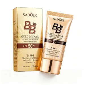SADOER Golden Snail Natural Tone BB Cream - Long Lasting Hydrating Concealer Foundation, 40g