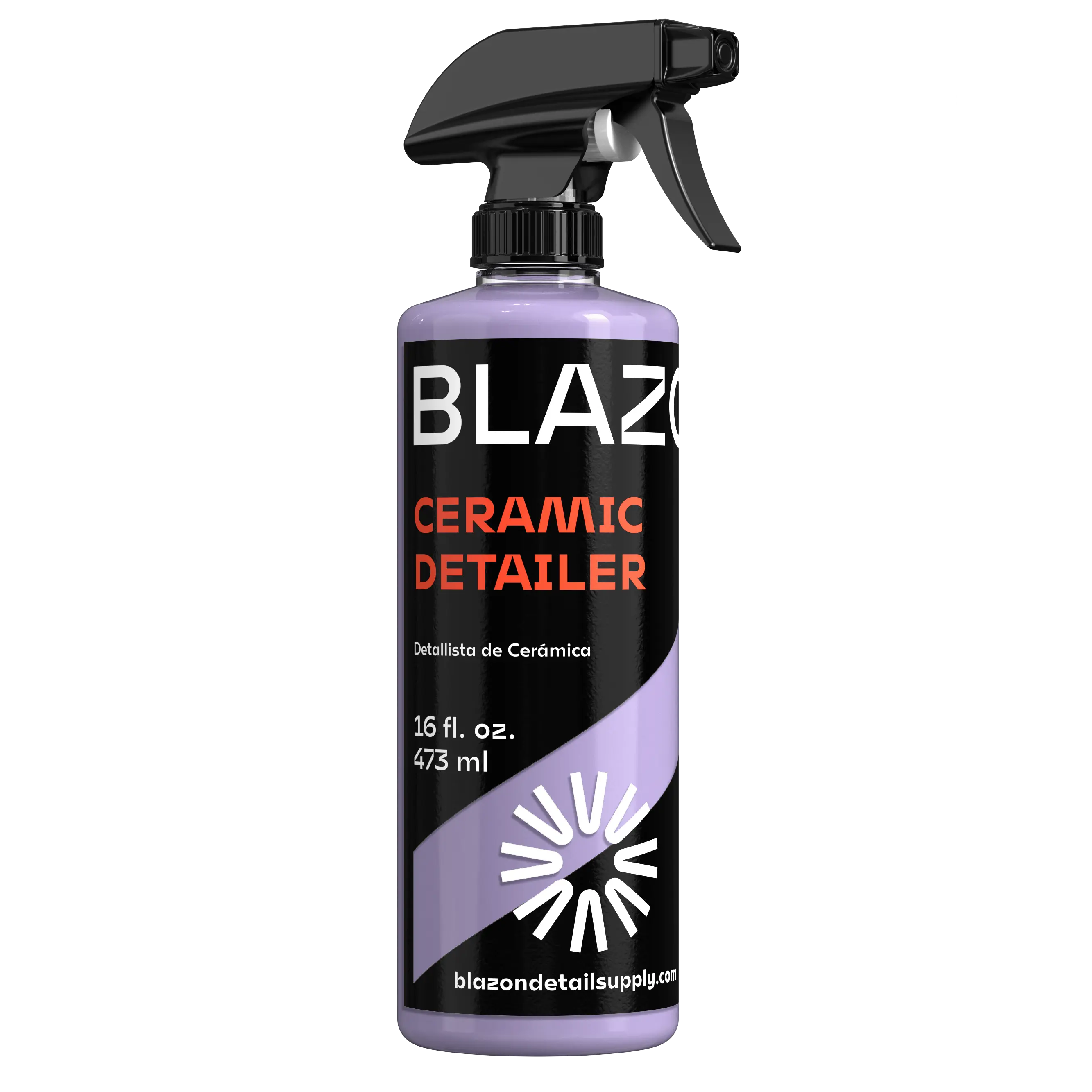 Ceramic Detailer Spray Coating- Extreme Water Beading, Incredible Shine & Surface Protection- Glossy Ceramic Clear Coat Paint Sealant- Cars, Trucks, Motorcycles, RVs, Boats & More- 16 fl oz