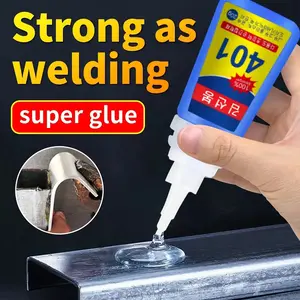 401 Glue, High Strength Glue, Multifunctional Strong Type Glue, Strong Adhesion, Adhesive Rubber Ceramic Wood Shoe Metal Plastic Toy Universal Glue, Strong Bond Glue