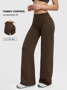 Women's High Waist Yoga Pants, Sporty Plain Design, Suitable for Yoga, Fitness, Running, Cycling, All Seasons Wear