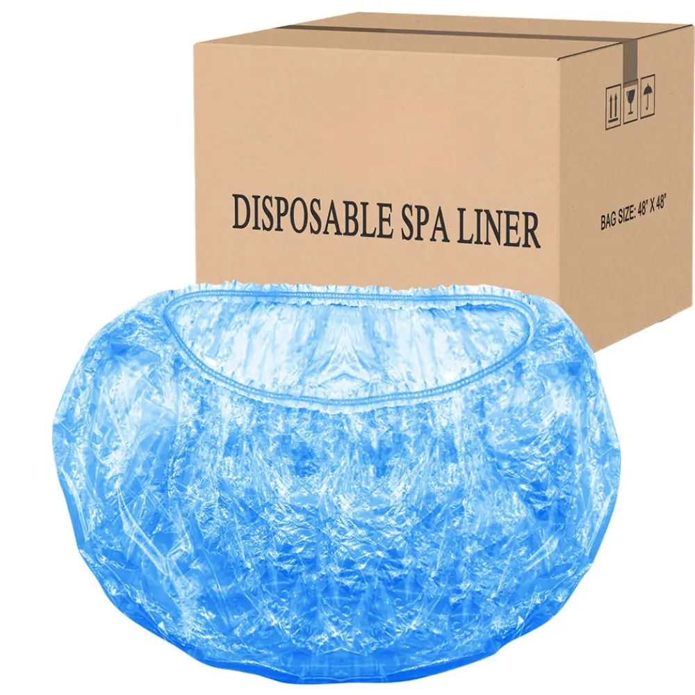 TP HTown Pedicure Bowl Liners, Fit All Pedicure Spas Tub, Disposable Pedicure Liners, blue, 100-Count