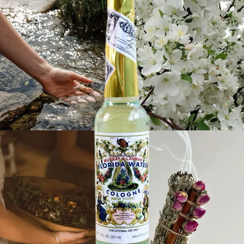 Spiritual Florida Cologne Water Agua Florida 7.5 oz Aura Cleanse Energy Refresh Ritual Cologne for Cleansing Protection Good Vibes