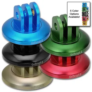 Fotodiox Pro GoTough Camera Tripod Adapter - Aluminum 1/4"-20 Tripod Mount (choose from 5 colors) for GoPro HERO 2-Prong Mounting System