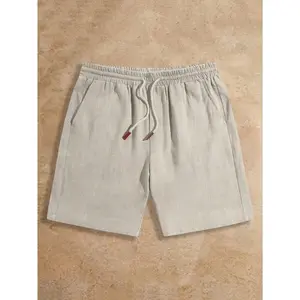Casual Loose Fit Drawstring Waist Men Shorts