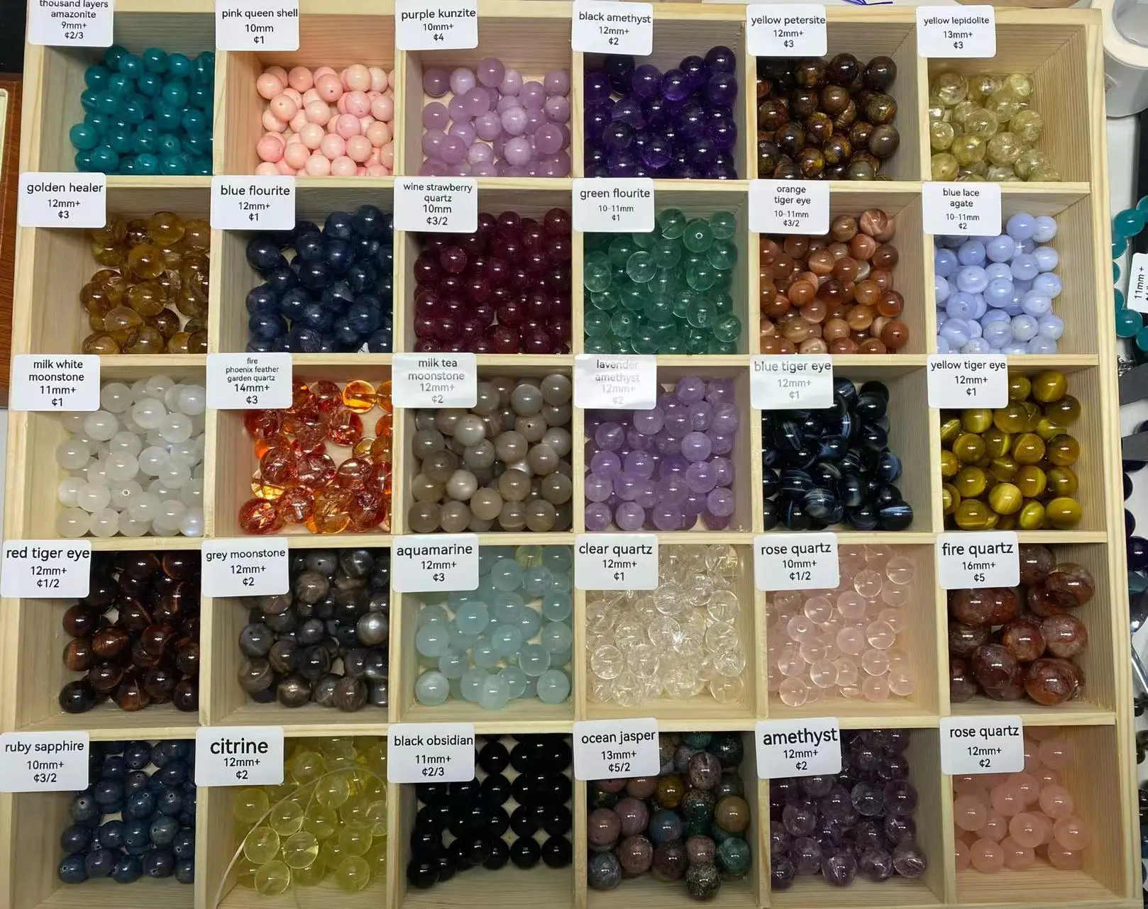 DIY crystal beads for bracelets