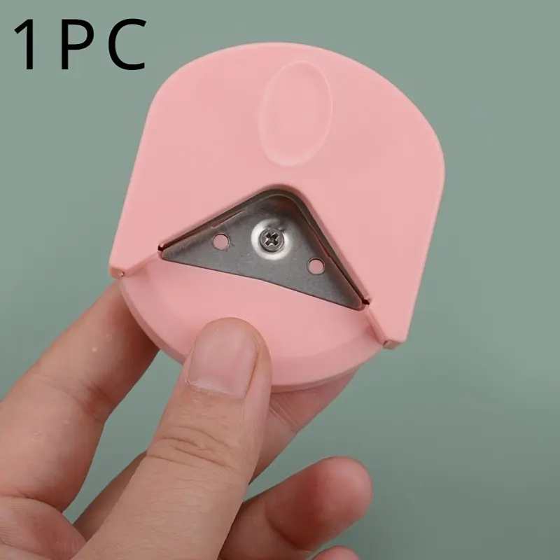1pc Pink Photo Corner Cutter: Effortlessly Create Perfectly Rounded Corners for Your Photos and Paper Projects! Paper Cutters Cutting Supplies