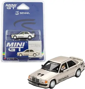 Mini GT 1:64 Mercedes-Benz 190 E 2.3-16#11 Ayrton Senna 1984 Nürburgring Race of Champions w/Figure MGT01076