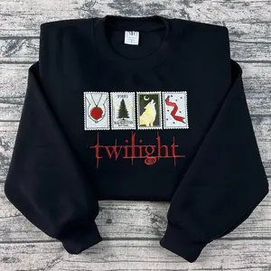 The Twilight Saga Series Embroidered Sweatshirt, Twilight inspired shirt, cozy bookish shirt, Forks Washington Gift