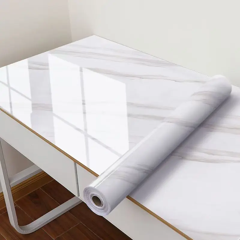 Imitation Marble Plaid Self-Adhesive Decorative Sticker - Waterproof, Heat-Resistant, Oil-Resistant, Anti-Static, Cuttable, Customizable, Heat-Insulating for Bedroom Room Decor DIY Projects, Kitchen Countertops Renovation