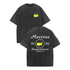 Masters T-Shirt, Retro Golf Shirt, Men's Summer Fashion Daily Casual Wear, Men's And Women's T-Shirts,Ball Sports T-Shirts, "THE MASTERS" Golf Pattern, The Ideal Choice For Golf Enthusiasts, Streetwear,Perfect Gifts