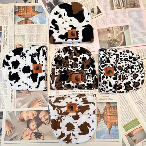 Trendy Cow Print Beanie – Cozy Fit, Warm Feel, and Effortless Street Style