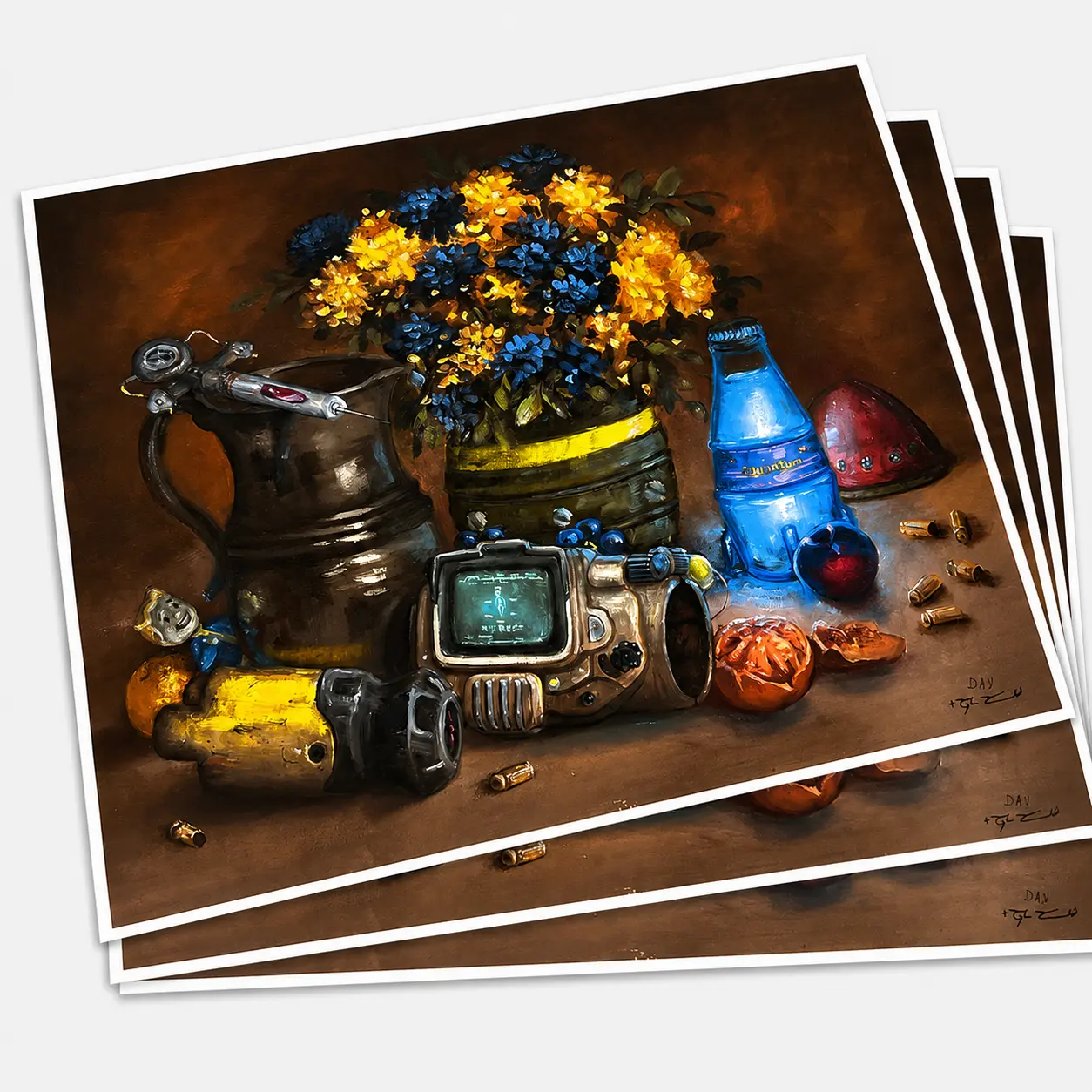"Rad Stuff" High Quality Canvas Print Decor Poster Fallout Kitchen Paintings 16x24 inches for Cozy Art Gallery wall decor posters Artistic