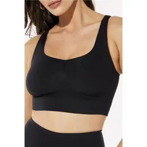 YITTY Women's Nearly Naked Shapewear Midi Bra Clothing Fabric