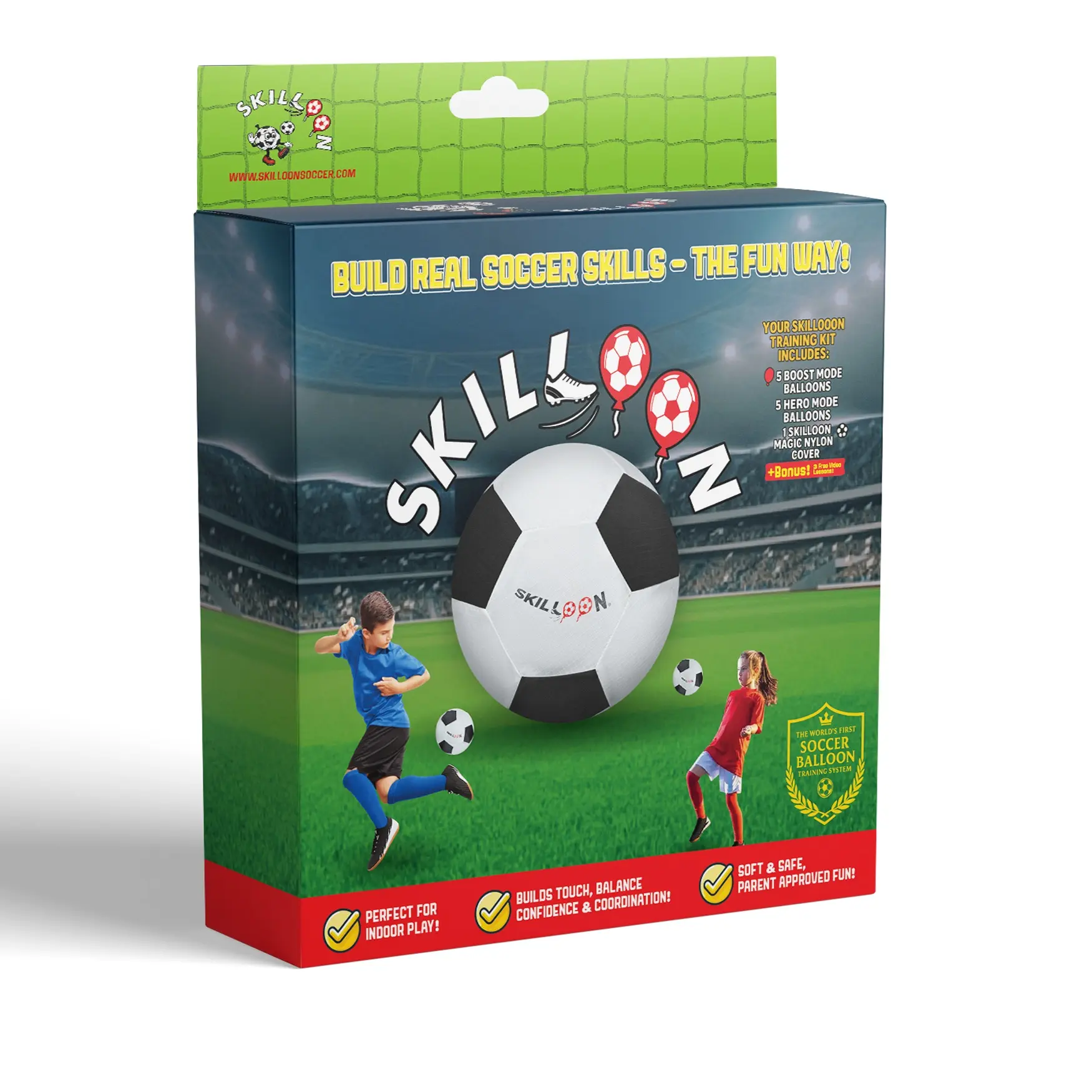 SKILLOON Indoor Soccer Skill Trainer | Improve Touch & Control Football Balls Football Equipment