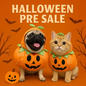 Small Dog Pumpkin Outfit Halloween Costume Funny Cosplay Dress Up Pumpkin Hat for Cats Small Dogs & Medium Dogs Gift Idea Halloween Christmas Holiday Parties