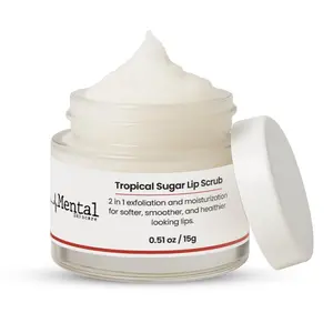 Mental Skincare Tropical Sugar Lip Scrub – Exfoliating & Moisturizing Lip Care Lightweight Gentle