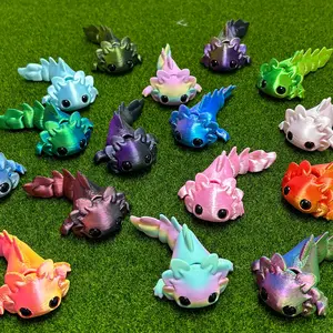 Colorful 3D Printed Mini Lizard Desk Decor, Adjustable Jointed Movable 3D Print Decoration, Indoor Outdoor Use, Party Filler, Birthday Gift, Articulating Figurines, Articulated Fidget Figurines
