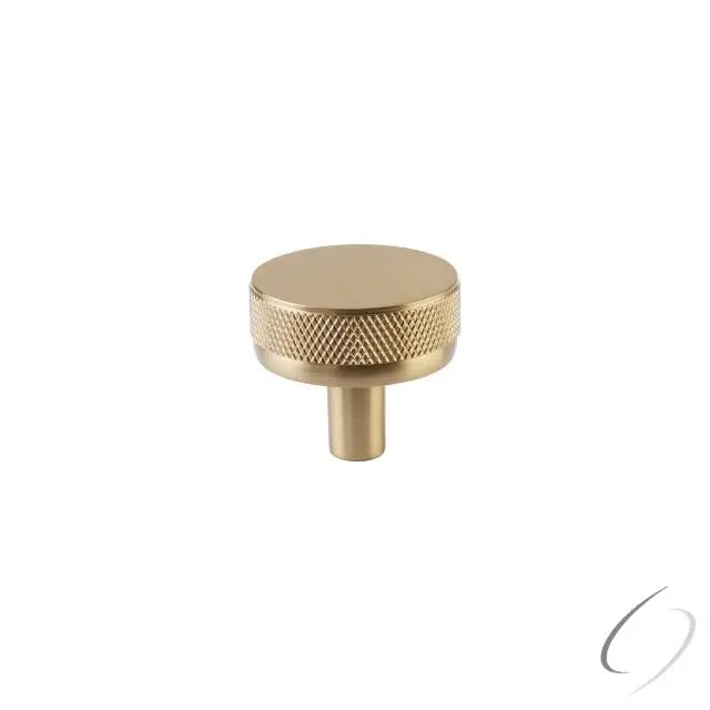 Emtek 86655.CCKUS4.KNKUS4 1.25 in. Conical Stem Knurled Select Cabinet Knob - Satin Brass