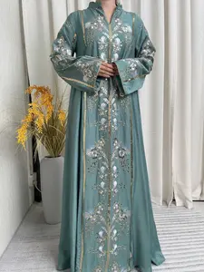 Women's Muslim Dress, Modest Muslim Outfits, Elegant Loose-Fit Woven Fabric, All-Season Islamic Clothing, High-Quality Dubai Style, Best-Selling Fashion, Hijabi Cute Dresses