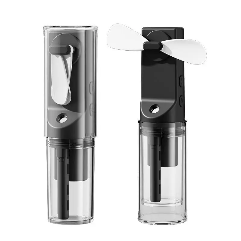 Handheld spray fan, portable mini charging handheld fan, spray humidifying cold fan