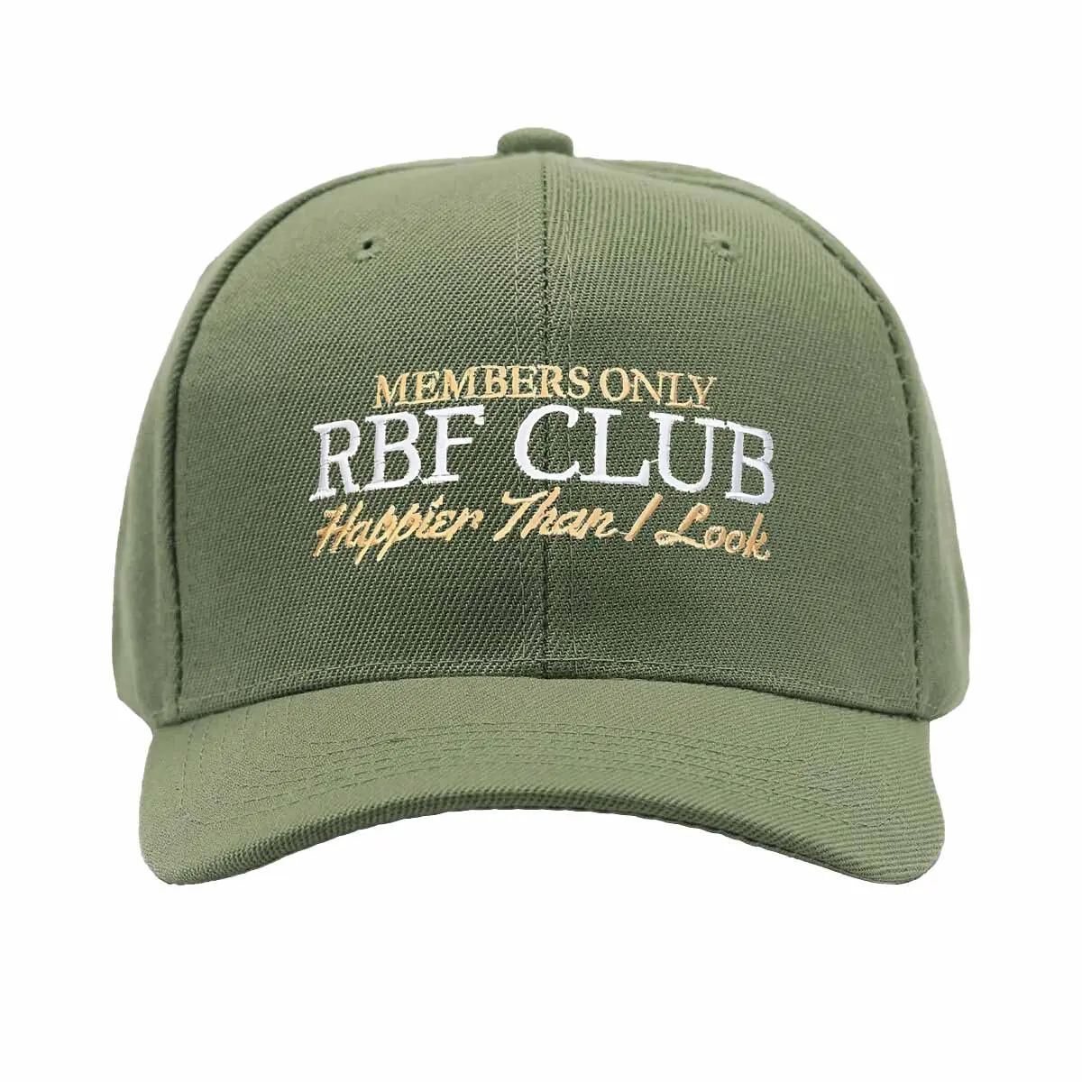 Unisex RBF CLUB Letter Baseball Caps Adjustable Snapback Casual Hats Spring and Autumn Outdoor Sports Hat Unisex baseball cap