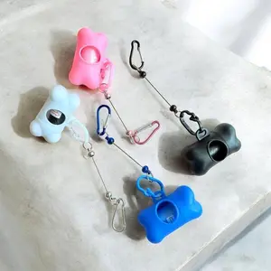 Dog Poop Bag Holder - Beadable DIY - Clips to Leash