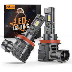 Nilight H11/H9/H8 LED Headlight Bulbs ES1 Series 80W 16000LM 6000K IP67 | 2 BULBS backup lights